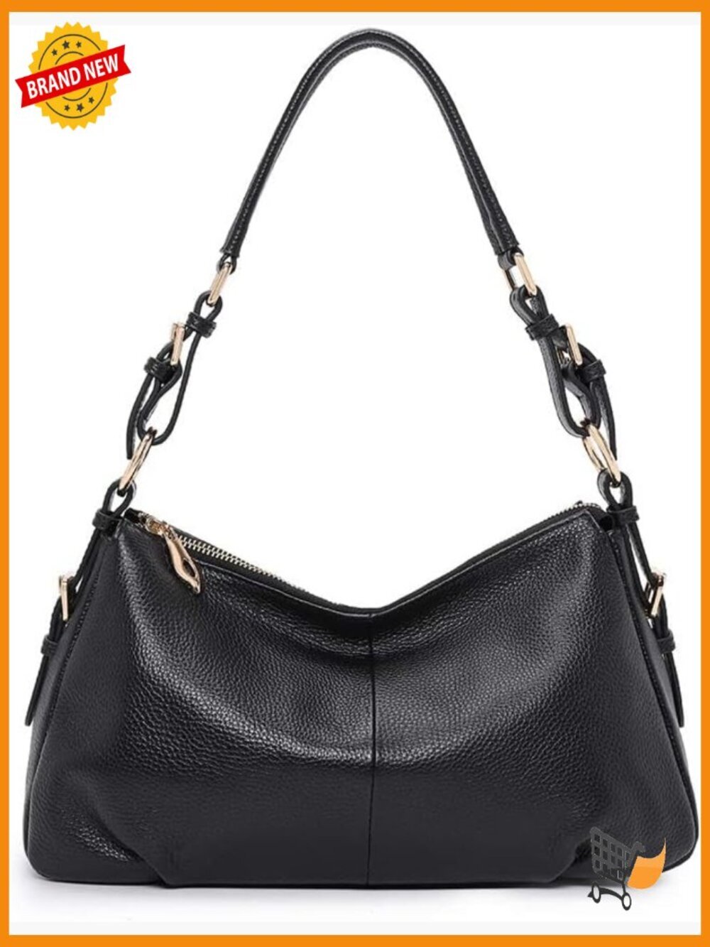 Soft Pebbled Leather Hobo Bag Top Handle Shoulder Purse Large Capacity Vintage